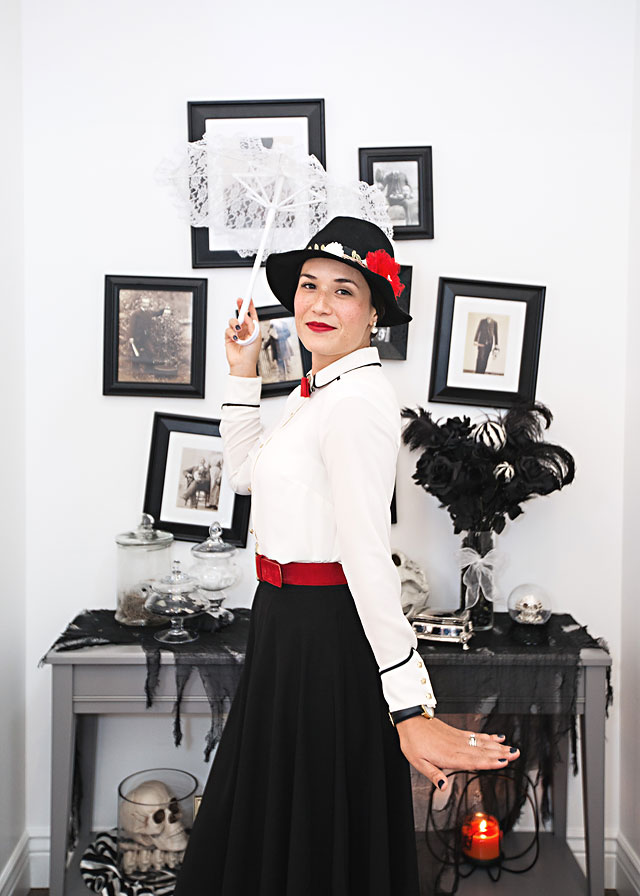 Diy Mary Poppins Costume From Your Closet Armelle Blog