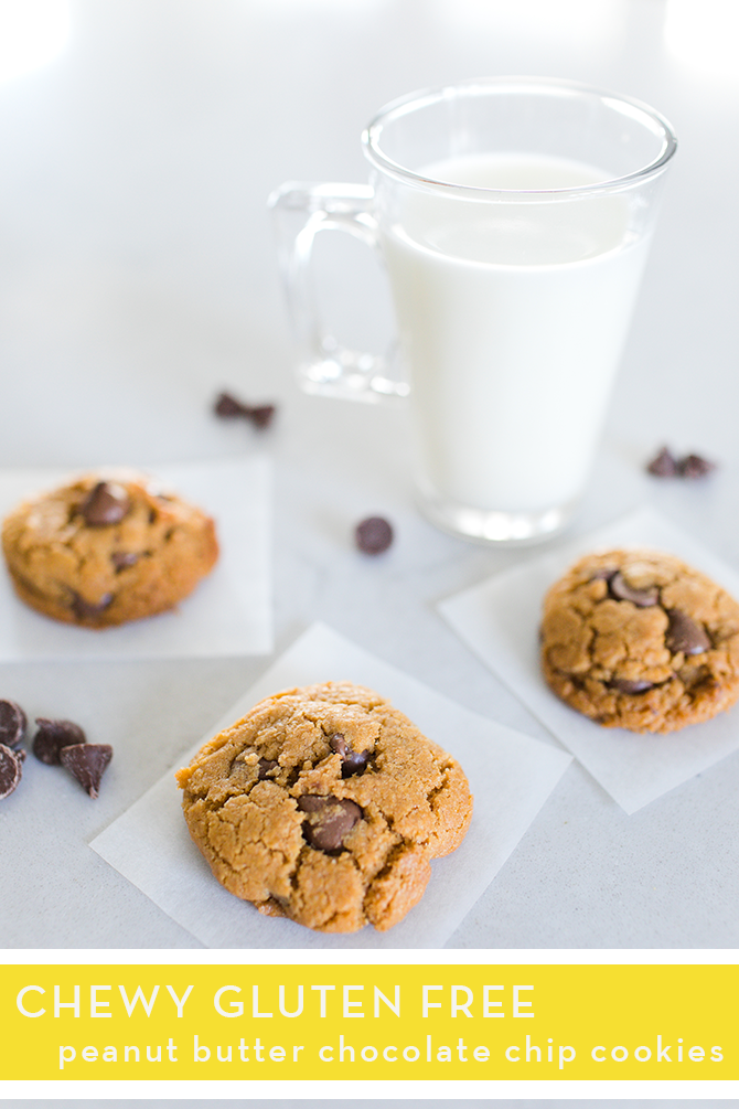 Gluten-Free Peanut Butter Chocolate Chip Cookies (Dairy-Free